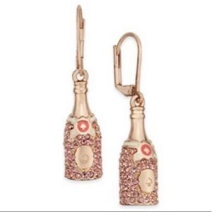 Kate Spade New York Rose Gold Tone Make Magic Champagne Drop Earrings